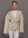 Rue Sophie Lyndi Hoody Coat In Neutral