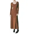 Rue Sophie Mignet Sweater Dress In Brown