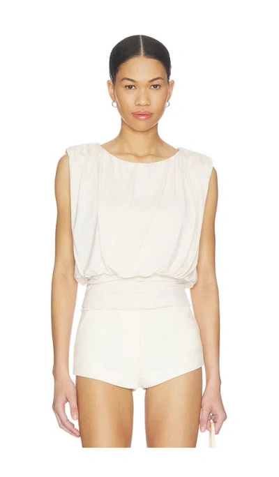Rue Sophie Muse Top In Egret