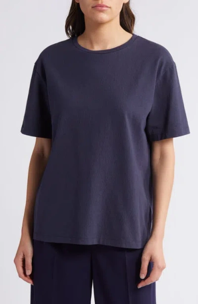 Rue Sophie Nola Relaxed Fit Cotton T-shirt In Midnight