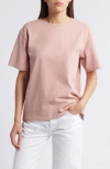 Rue Sophie Nola Relaxed Fit Cotton T-shirt In Rosewood