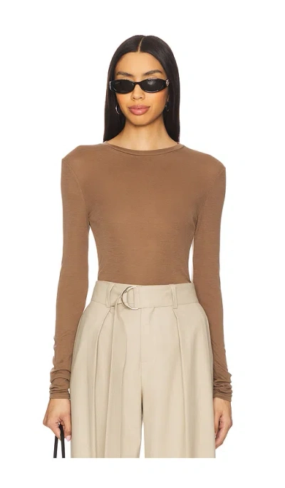 Rue Sophie Ouidine Top In Soft Mocha