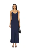 Rue Sophie Reese Empire Waist Maxi Slipdress In Navy