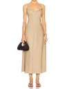Rue Sophie Revers Maxi Dress In Beige In Neutral