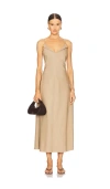 Rue Sophie Revers Dress In Brown