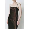 Rue Sophie Rivoli Square Neck Silk Camisole In Russet
