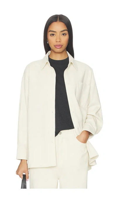 Rue Sophie Roy Cord Shirt In Neutral