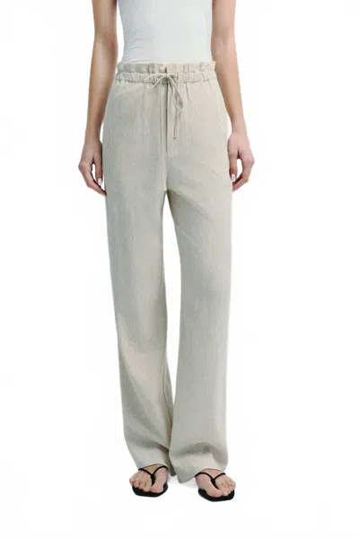 Rue Sophie Sieste Drawstring Pant In Oat In Gray