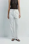 Rue Sophie Terrases Crinkled Poplin Pant In White In White