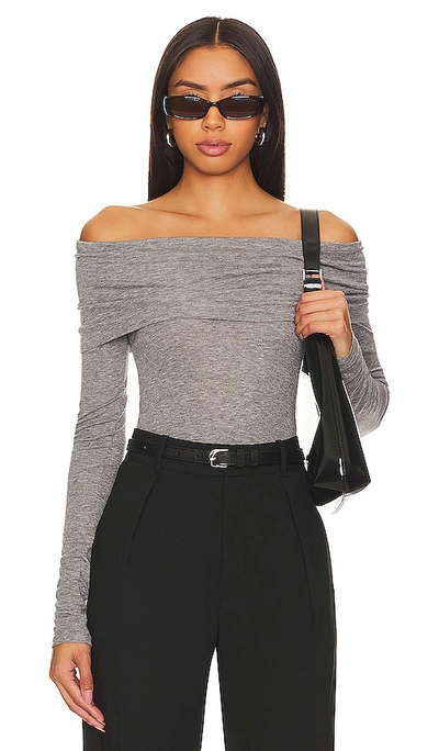 Rue Sophie Triomphe Top In Heather Grey