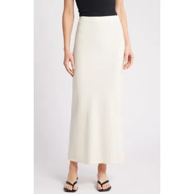 Rue Sophie Versailles Wool & Cashmere Maxi Sweater Skirt In Glacier