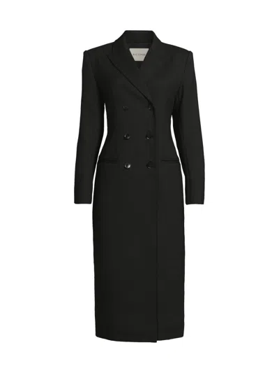 Rue Sophie Women's Lorde Stretch-wool Double-breasted Coat In Multi
