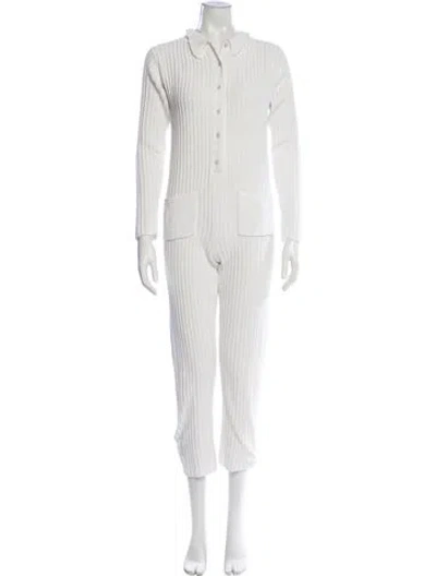 Pre-owned Rue Stiic Jumpsuit In White