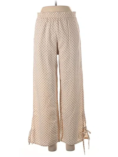 Pre-owned Rue Stiic Linen Pants In Gold