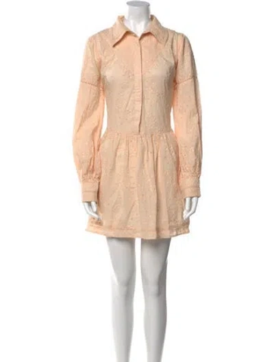 Pre-owned Rue Stiic Mini Dress In Neutral