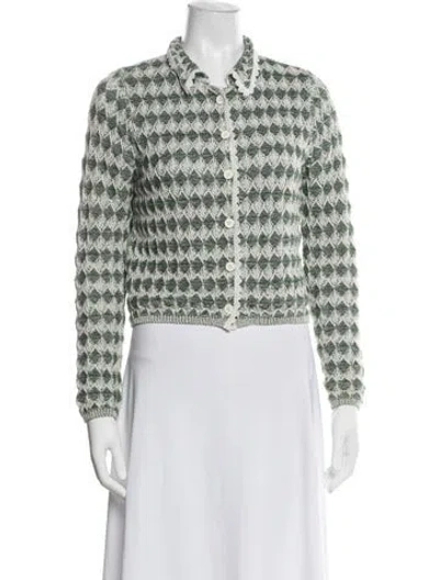 Pre-owned Rue Stiic Patterned Jacket In Green