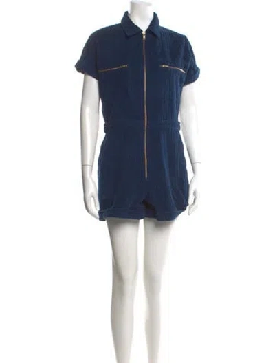 Pre-owned Rue Stiic Romper In Blue
