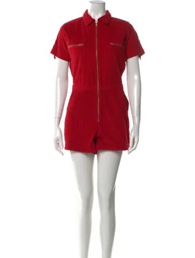 Pre-owned Rue Stiic Romper In Red