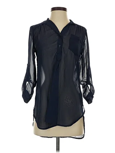 Pre-owned Rue21 3/4 Sleeve Blouse In Black