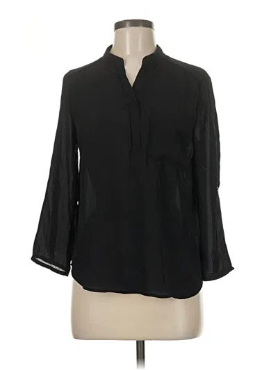 Pre-owned Rue21 3/4 Sleeve Blouse In Black