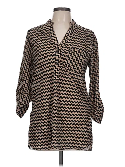 Pre-owned Rue21 3/4 Sleeve Blouse In Black