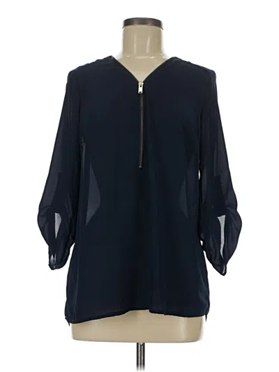 Pre-owned Rue21 3/4 Sleeve Blouse In Blue