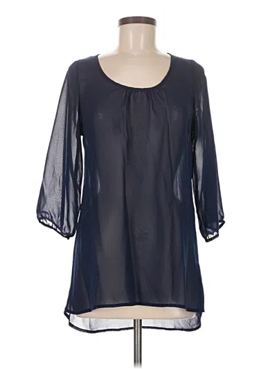 Pre-owned Rue21 3/4 Sleeve Blouse In Blue