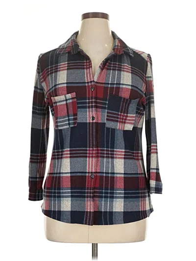 Pre-owned Rue21 3/4 Sleeve Blouse In Gray