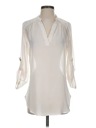 Pre-owned Rue21 3/4 Sleeve Blouse In Ivory