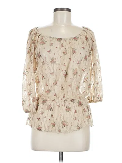 Pre-owned Rue21 3/4 Sleeve Blouse In Ivory