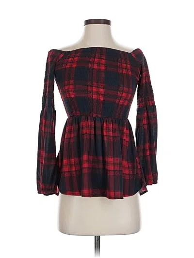 Pre-owned Rue21 3/4 Sleeve T-shirt In Red