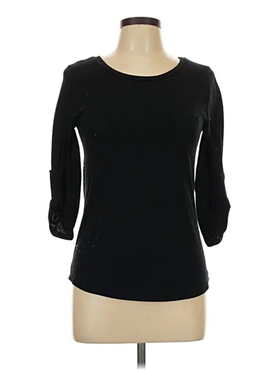 Pre-owned Rue21 3/4 Sleeve T-shirt In Black
