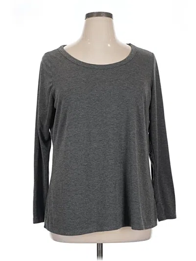 Pre-owned Rue21 3/4 Sleeve T-shirt In Gray