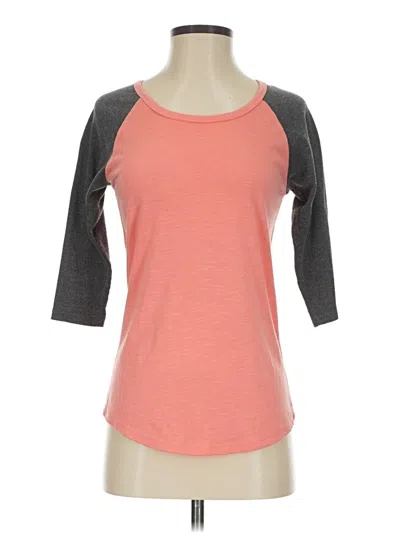 Pre-owned Rue21 3/4 Sleeve T-shirt In Pink
