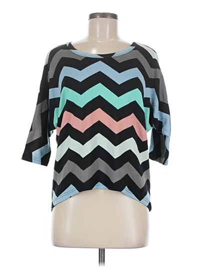 Pre-owned Rue21 3/4 Sleeve T-shirt In Teal