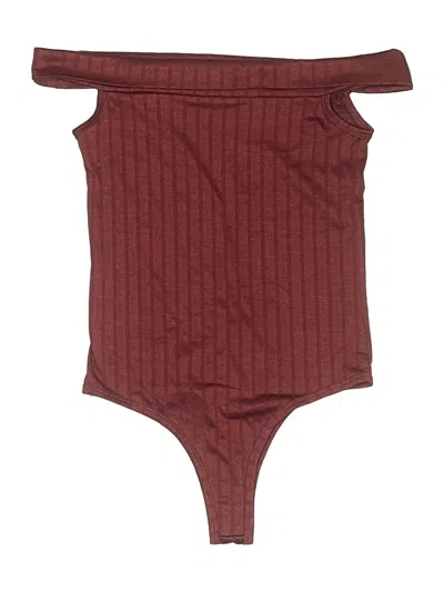 Pre-owned Rue21 Bodysuit In Burgundy