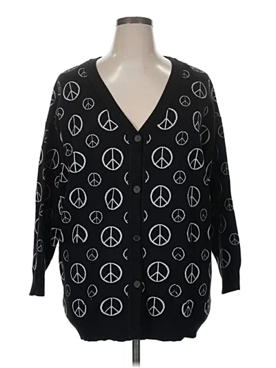 Pre-owned Rue21 Cardigan Sweater In Black