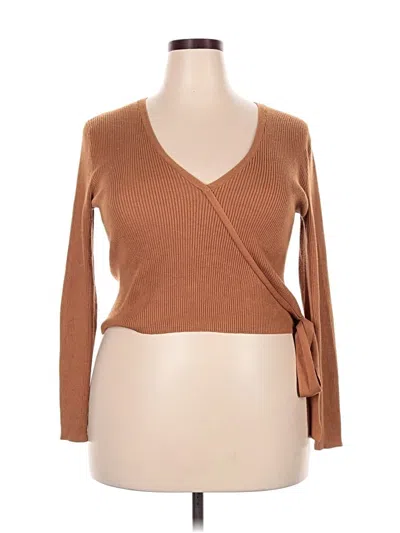 Pre-owned Rue21 Cardigan Sweater In Brown