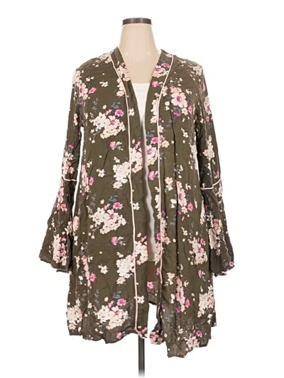 Pre-owned Rue21 Cardigan Sweater In Brown
