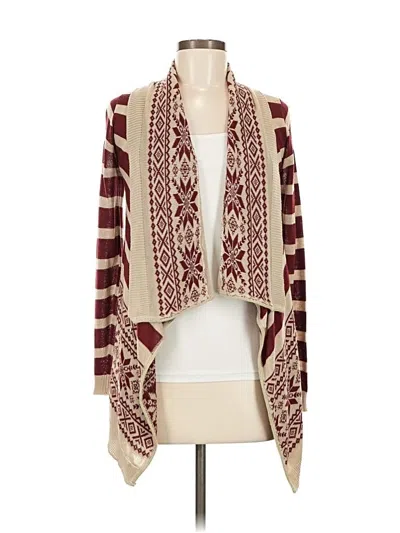 Pre-owned Rue21 Cardigan Sweater In Burgundy