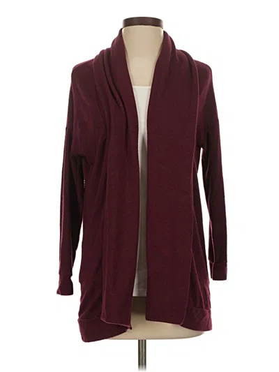Pre-owned Rue21 Cardigan Sweater In Burgundy