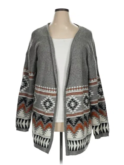 Pre-owned Rue21 Cardigan Sweater In Gray