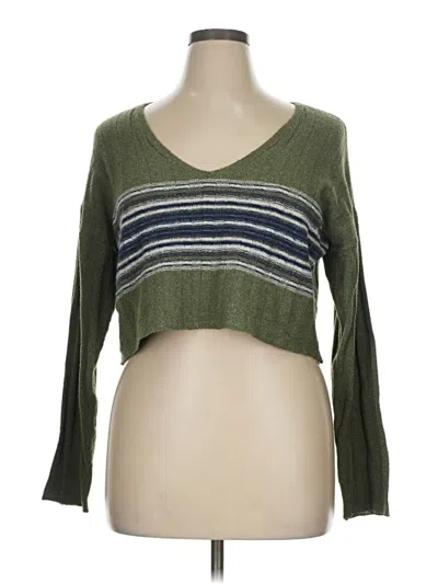 Pre-owned Rue21 Cardigan Sweater In Green