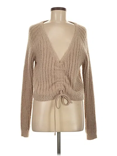 Pre-owned Rue21 Cardigan Sweater In Tan