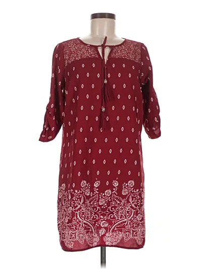 Pre-owned Rue21 Casual Dress In Burgundy