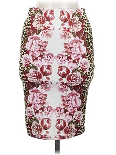 Pre-owned Rue21 Casual Skirt In Burgundy