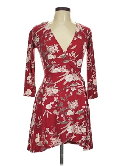 Pre-owned Rue21 Cocktail Dress In Burgundy