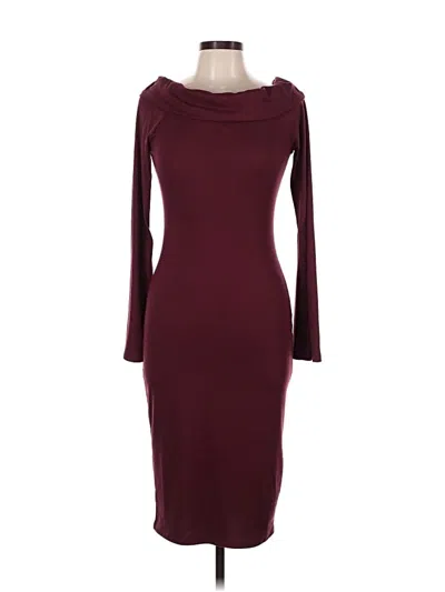 Pre-owned Rue21 Cocktail Dress In Burgundy