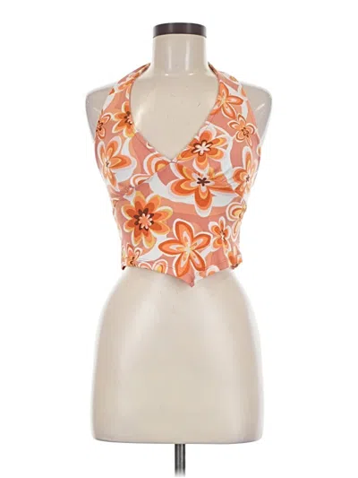 Pre-owned Rue21 Halter Top Orange Halter Neckline Tops