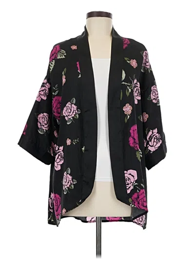 Pre-owned Rue21 Kimono In Black